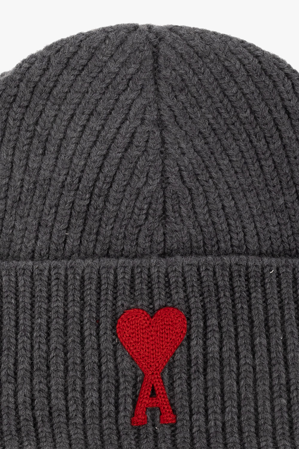 Grey Wool beanie Ami Alexandre Mattiussi - SchaferandweinerShops